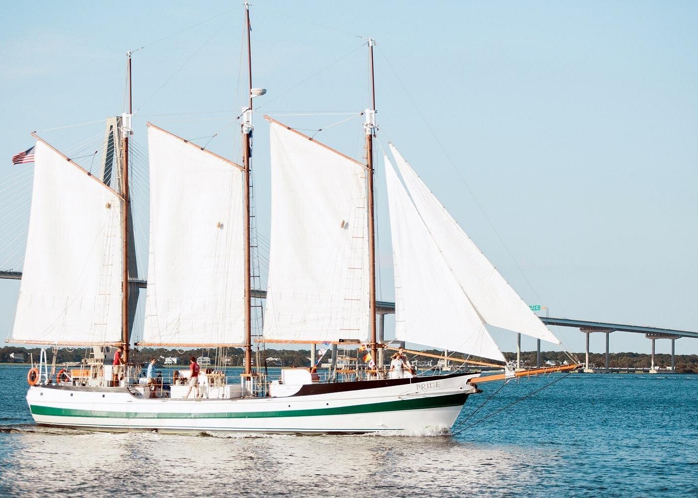 Afternoon Schooner Sightseeing Dolphin Cruise on Charleston Harbor